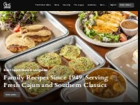 Website Screenshot Cace's Kitchen