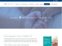 Website Screenshot Pacific Reproductive Center | Glendale, CA | Fertility Doctor