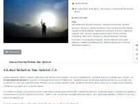 Website Screenshot Alcohol Rehab San Gabriel