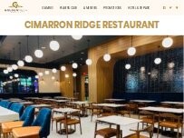 Website Screenshot Cimarron Ridge Restaurant