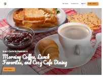 Website Screenshot Retro Cafe