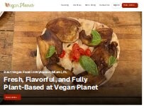 Website Screenshot Vegan Planet