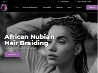 Website Screenshot African Nubian Queens Hair Braiding