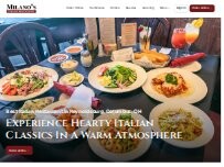 Website Screenshot Milano's | Italian Restaurant