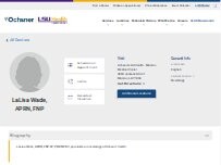 Website Screenshot LaLisa Wade, APRN, FNP-BC, PMHNP-BC