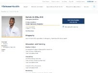 Website Screenshot Kelvin O. Ellis, DO
