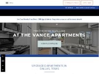 Website Screenshot The Vance Apartments
