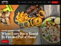 Website Screenshot BoomTown Woodfire Bar & Grill