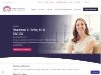 Website Screenshot Shannon E. Brim M.D.