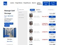 Website Screenshot Self Storage Plus