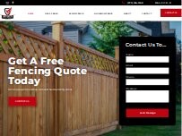 Website Screenshot Patriot Fence & Gate Solutions