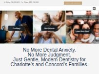 Website Screenshot Modern Family Dental Care Dentist - Concord & Charlotte