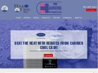 Website Screenshot Hawkins Air Conditioning