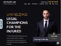 Website Screenshot MJP Injury Law, Michael James Prisco, Esq.