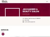 Website Screenshot JNS Barber and Beauty
