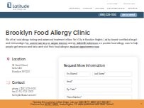 Website Screenshot Latitude Food Allergy Care