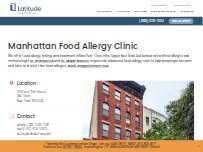 Website Screenshot Latitude Food Allergy Care
