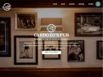 Website Screenshot Cardozo's Pub