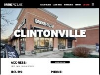 Website Screenshot Brenz Pizza Co. Clintonville