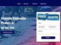 Website Concrete Contractor Phoenix AZ