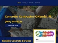 Website Concrete Contractor Orlando, FL