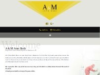 Website Screenshot A & M Auto Body