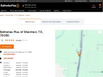Website Screenshot Batteries Plus