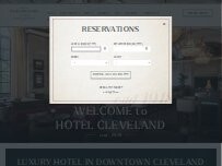 Website Screenshot Hotel Cleveland, Autograph Collection