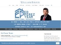 Website Screenshot The Ed Perez Team at William Raveis Real Estate