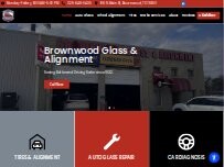 Website Screenshot Brownwood Glass & Alignment