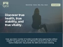 Website Screenshot True Spine Chiropractic | Dr. Kevin Hallmeyer, DC