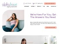 Website Screenshot Alpha House Pregnancy Resource Center