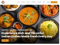 Website Screenshot Aroma of India