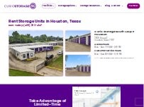Website Screenshot Curio Storage South Loop East Houston