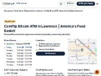 Website Screenshot CoinFlip Bitcoin ATM - America's Food Basket (Lawrence)