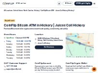 Website Screenshot CoinFlip Bitcoin ATM - Juicee Coil Hickory (Hickory)