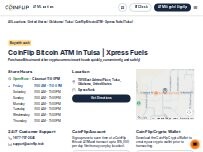 Website Screenshot CoinFlip Bitcoin ATM - Xpress Fuels (Tulsa)