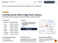 Website Screenshot CoinFlip Bitcoin ATM - Sunoco (High Point)