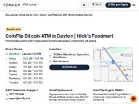 Website Screenshot CoinFlip Bitcoin ATM - Nick's Foodmart (Dayton)