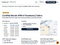 Website Screenshot CoinFlip Bitcoin ATM - Valero (Texarkana)