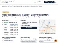 Website Screenshot CoinFlip Bitcoin ATM - Derby Central Mart (Derby)