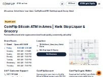 Website Screenshot CoinFlip Bitcoin ATM - Kwik Stop Liquor & Grocery (Ames)