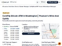 Website Screenshot CoinFlip Bitcoin ATM - Pearson's Wine And Spirits (Washington)