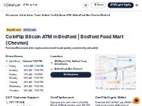 Website Screenshot CoinFlip Bitcoin ATM - Bedford Food Mart (Chevron) (Bedford)
