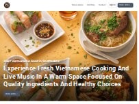 Website Screenshot Pho Cao Restaurant and Bar