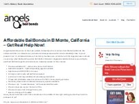 Website Screenshot Angels Bail Bonds El Monte