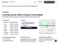 Website Screenshot CoinFlip Bitcoin ATM - Orient Mobil (Tampa)