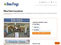 Website Screenshot Boss Frog's Snorkel, Bike & Beach Rentals