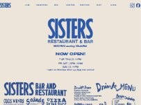 Website Screenshot Sisters restaurant & bar