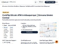 Website Screenshot CoinFlip Bitcoin ATM - Zenvana Smoke Central (Albuquerque)